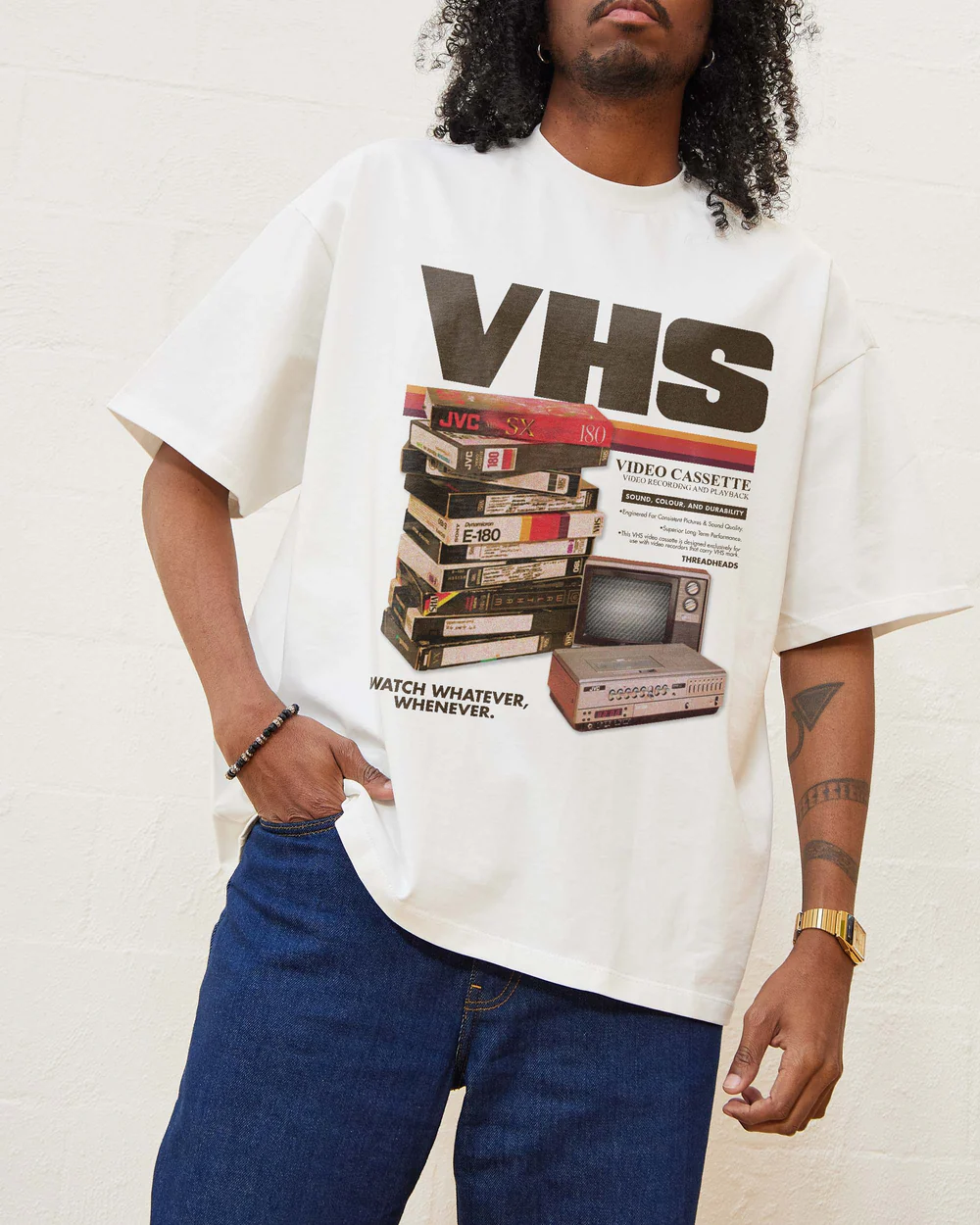 Vintage VHS Tapes Oversized T-Shirt