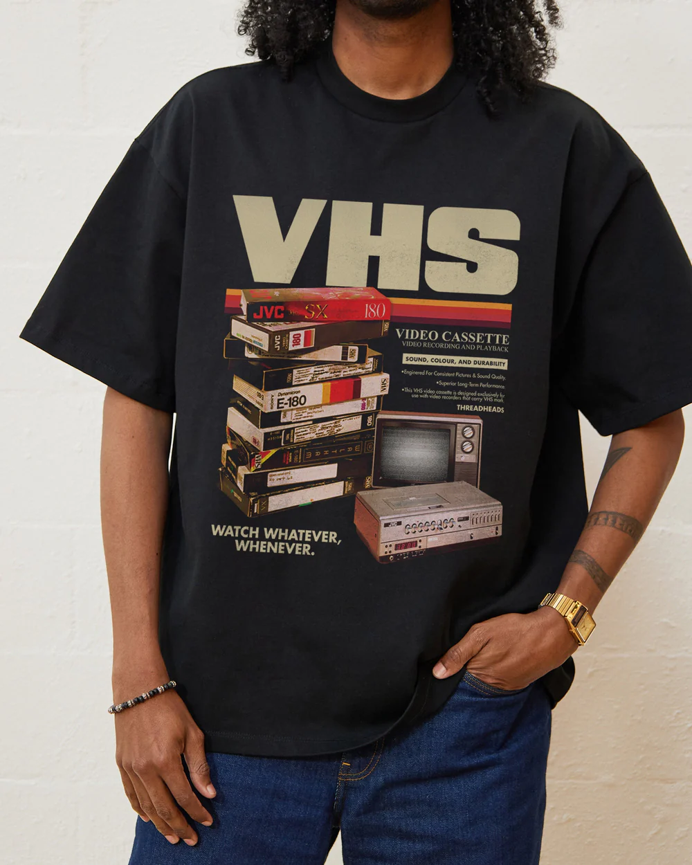 Vintage VHS Tapes Oversized T-Shirt