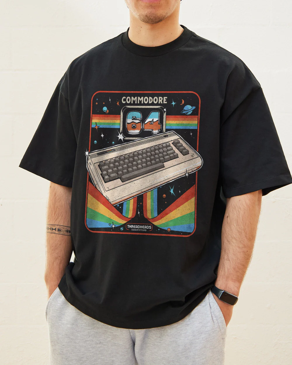 Commodore 64 Advanced Home Computer Oversized T-Shirt