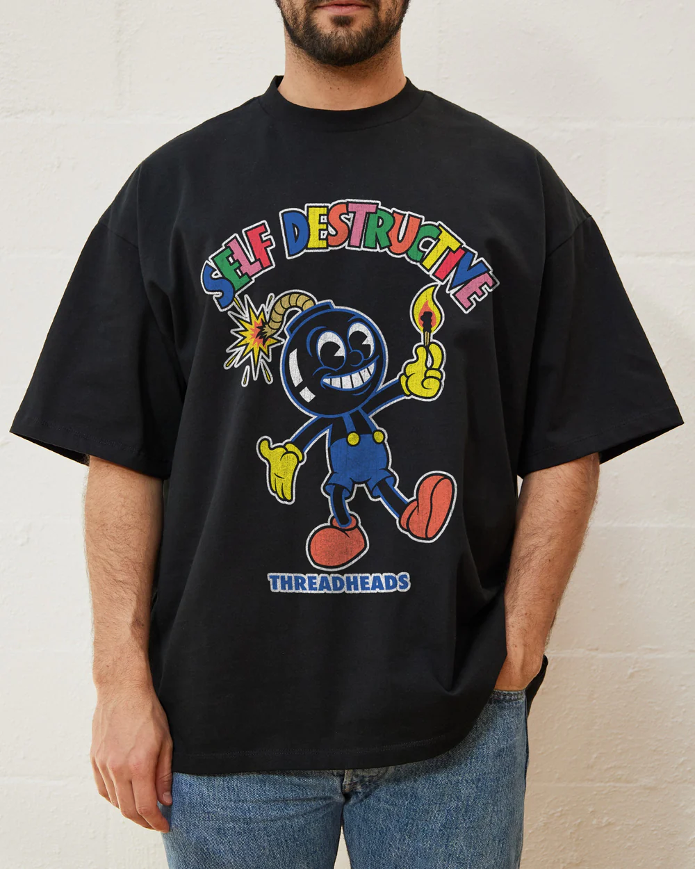 Self Destructive Oversized T-Shirt